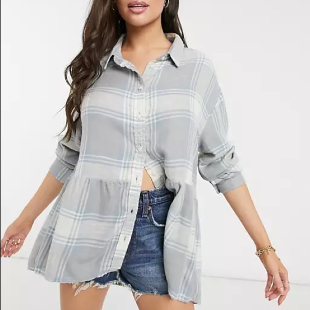 NWOT AEO Oversized Babydoll Flannel (Buy 2 Get One 50% Off)